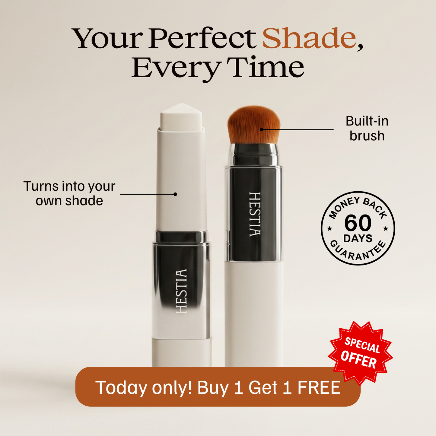 Color-Changing Foundation Stick