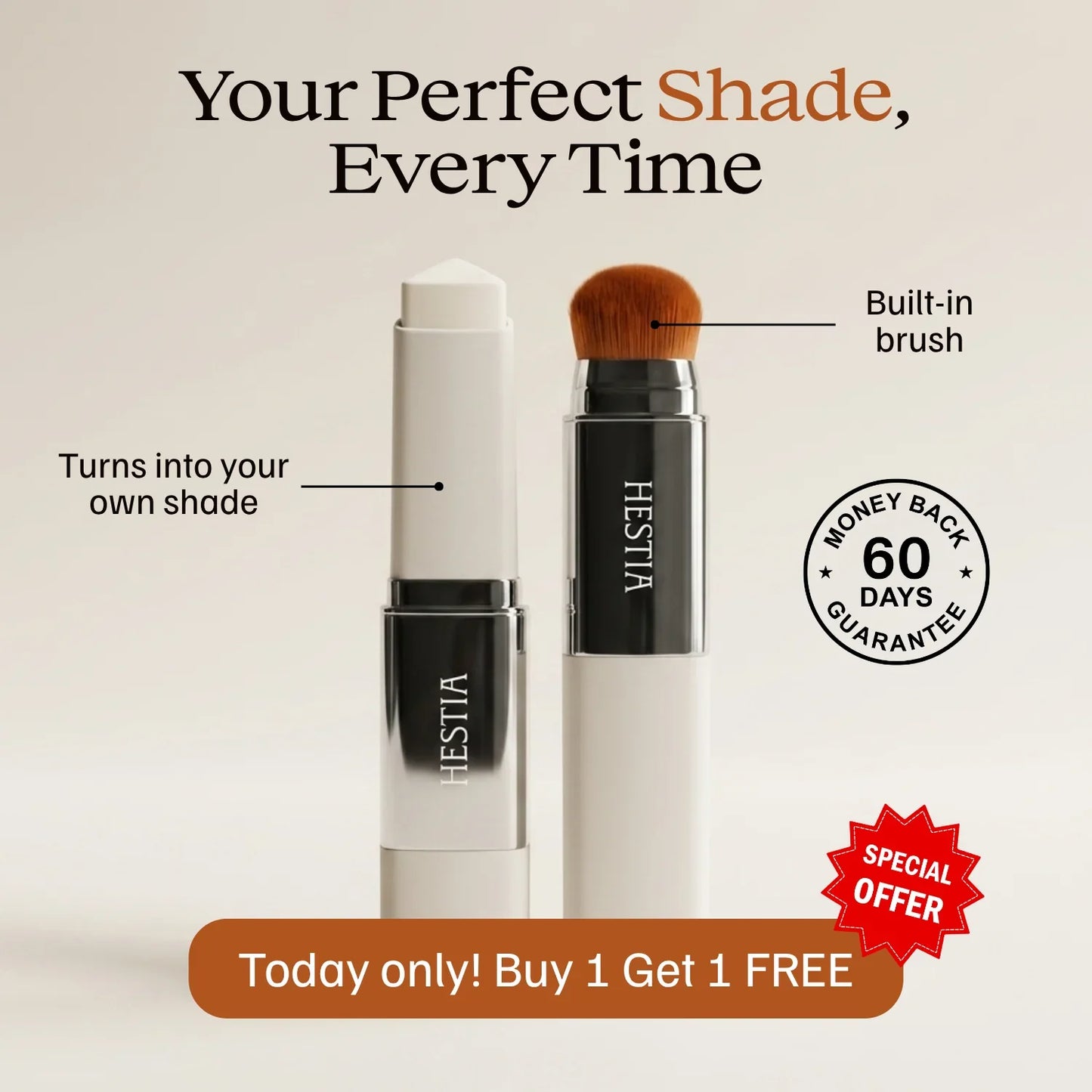 Hestia Color-Changing Foundation Stick